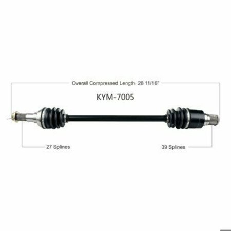 WIDE OPEN OE Replacement CV Axle for KYMCO REAR RIGHT UTX 500-700i 14-17 KYM-7005